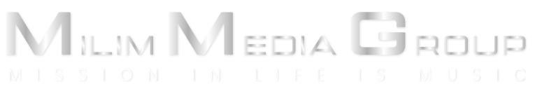 A black and white logo of the media life company.